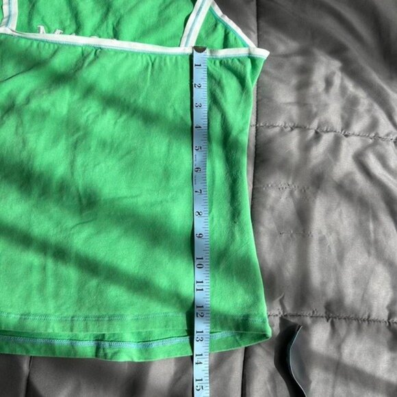 Vintage y2k glam chick kelly green cami‎ tank top No boundaries Size XL - Picture 5 of 5